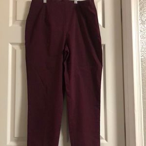 Time and Tru  maroon straight leg slack size 18